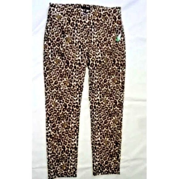 🆕 J CREW Leopard Print Slim Pants Size 2 Style M2017 - Picture 7 of 10